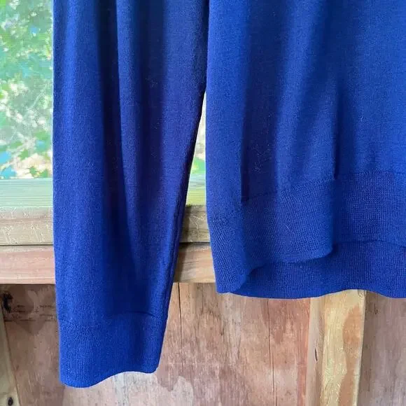 Joseph Abboud Men's Blue Crewneck Wool Blend Sweater Size XXL. NEW